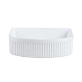 AR400MW - 410x360x120mm Matte White Above Countertop Basin – detail view