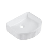 AR400MW - 410x360x120mm Matte White Above Countertop Basin