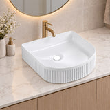 410mm Arch Matte White Above Counter Basin 410x360x120mm
