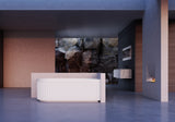 Artemus Fluted Right Hand Corner Matte White Freestanding Bath - 1500mm
