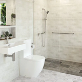 Accessible 300mm Grab Rail – Stainless Steel – detail view