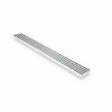 Aluminium Slimline Shower Grate Drain 300-3000x100x21mm – Chrome