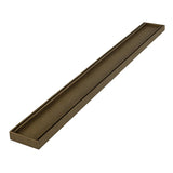 Aluminium Slimline Tile Insert Shower Drain 300-3000x100x21mm – Antique Brass