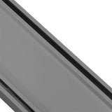 Aluminium Slimline Tile Insert Shower Drain 300-3000x100x21mm – Gun Metal – view 5