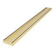 Aluminium Slimline Tile Insert Shower Drain 300-3000x100x21mm – Brushed Gold