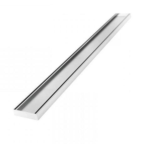 Aluminium Slimline Tile Insert Shower Drain 300-3000x100x21mm – Chrome