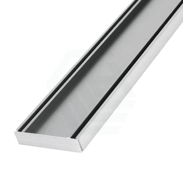 Aluminium Slimline Tile Insert Shower Drain 300-3000x100x21mm – Chrome – alternate view