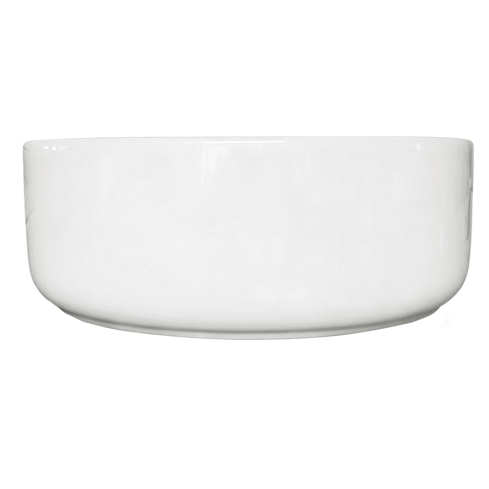 BA300MW - 300x300x110mm Matte White Above Countertop Basin – detail view