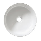 BA360 - 360x360x120mm Gloss White Above Countertop Basin – detail view