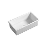 813x483x254mm Undermount Fireclay Butler Single Bowl Sink
