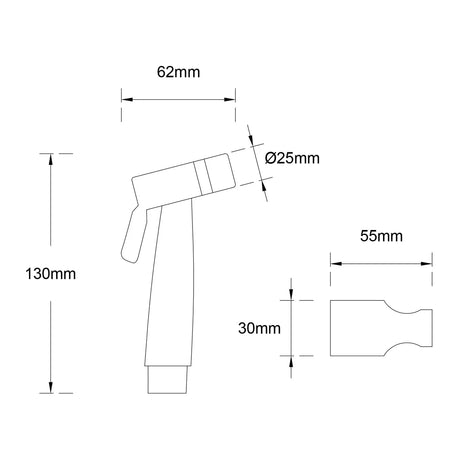 Amoza Hand Bidet Spray 2 Function