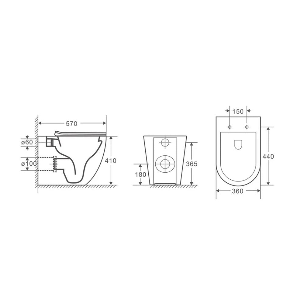 Cera FP Tornado Rimeless Floor Pan – alternate view
