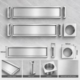 Aluminium Tile Insert Shower Drain - Chrome