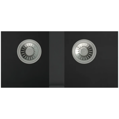 Granite Double Bowl Kitchen Sink D1140-BK – ISTONE – view 5