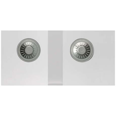 Granite Double Bowl Kitchen Sink D1140-WH – ISTONE – view 6