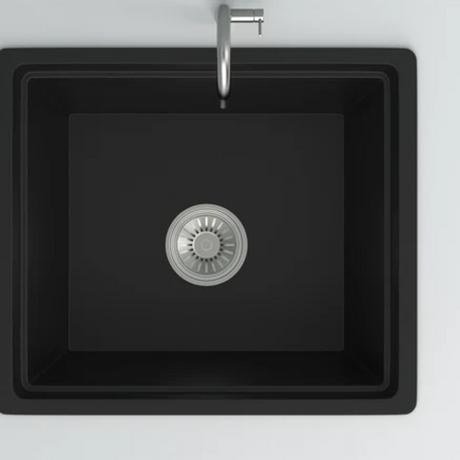 Granite Single Bowl Kitchen Sink D458-BK – ISTONE – view 4