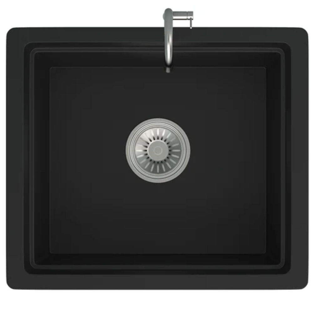 Granite Single Bowl Kitchen Sink D534-BK – ISTONE – view 5