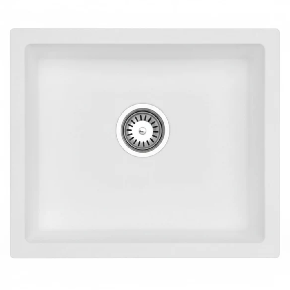Granite Single Bowl Kitchen Sink D534-WH – ISTONE – view 4
