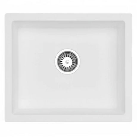 Granite Single Bowl Kitchen Sink D534-WH – ISTONE – view 4
