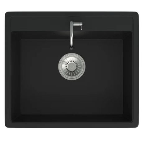 Granite Single Bowl Kitchen Sink D565-BK – ISTONE – view 4