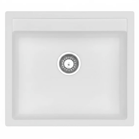 Granite Single Bowl Kitchen Sink D565-WH – ISTONE – detail view