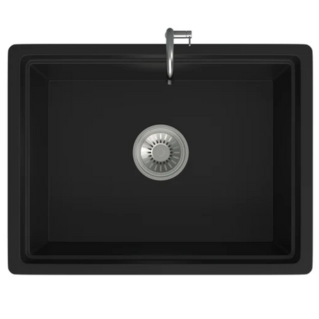 Granite Single Bowl Kitchen Sink D610-BK – ISTONE – view 5