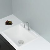 Granite Single Bowl Kitchen Sink D620-WH – ISTONE