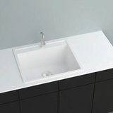 Granite Single Bowl Kitchen Sink D620-WH – ISTONE – alternate view