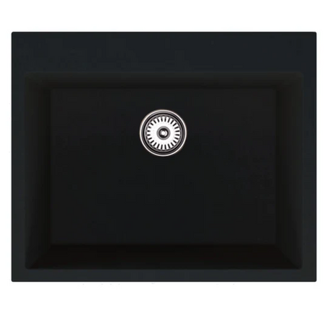 Granite Single Bowl Kitchen Sink D620-BK – ISTONE – detail view