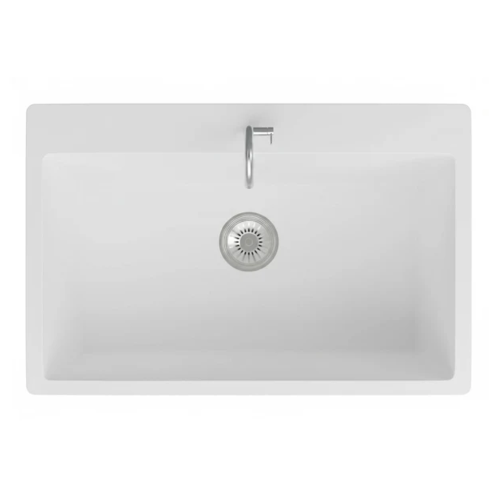 Granite Single Bowl Kitchen Sink D780-WH – ISTONE – view 5