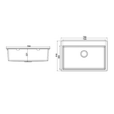 Granite Single Bowl Kitchen Sink D780-BK – ISTONE – view 8
