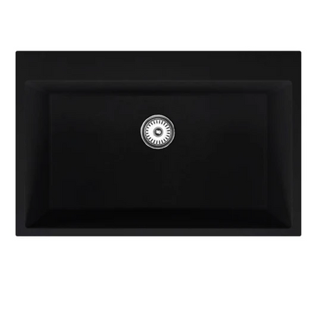 Granite Single Bowl Kitchen Sink D780-BK – ISTONE – detail view