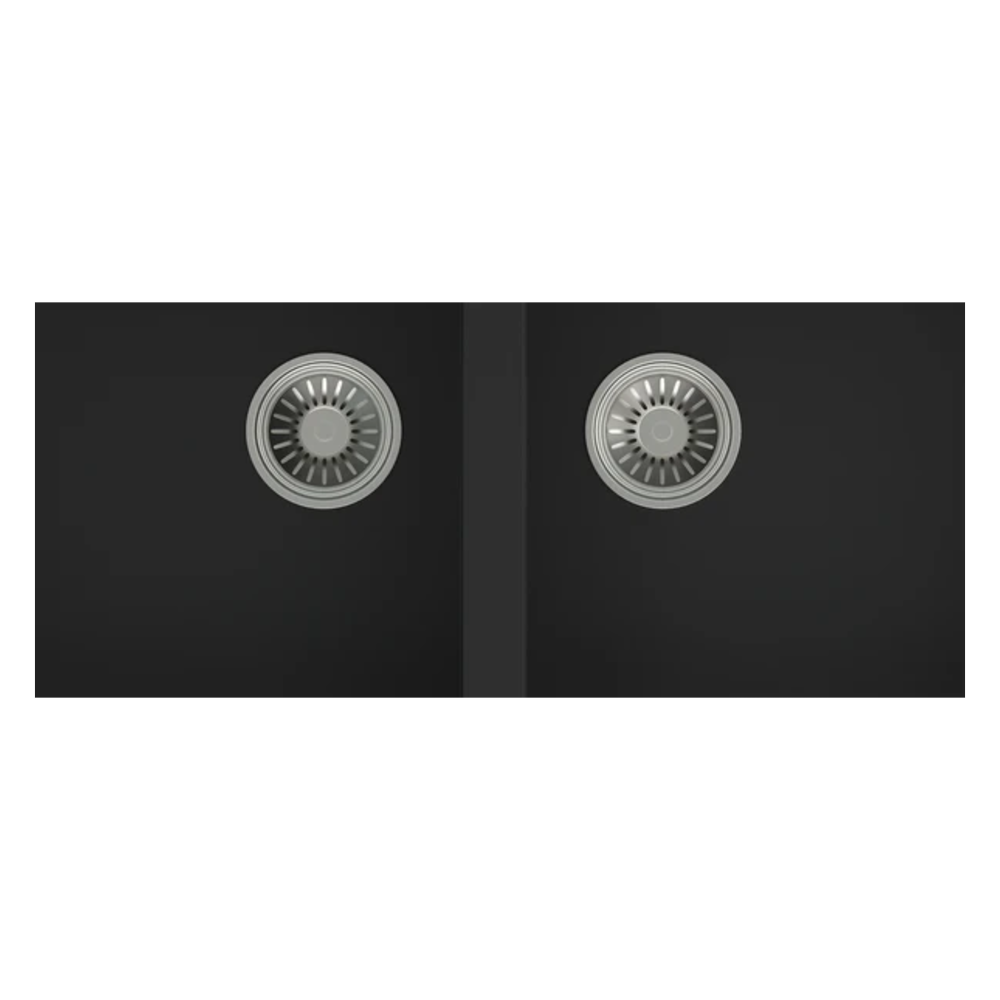 Granite Double Bowl Kitchen Sink D861-BK – ISTONE – view 5