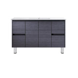 DM1200 - 1200x460x875mm Veneer Vanity with Ceramic Basin