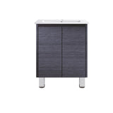 DM600 - 600x460x875mm Veneer Vanity with Ceramic Basin