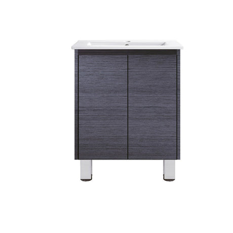 DM600 - 600x460x875mm Veneer Vanity with Ceramic Basin