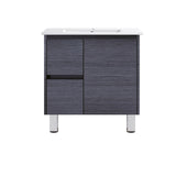 DM750L - 750x460x875mm Veneer Vanity with Ceramic Basin