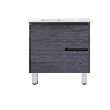 DM750R - 750x460x875mm Veneer Vanity with Ceramic Basin