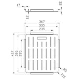 Square Colander – alternate view