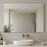 Rectangular Pencil Edge Mirror - 900 x 750mm