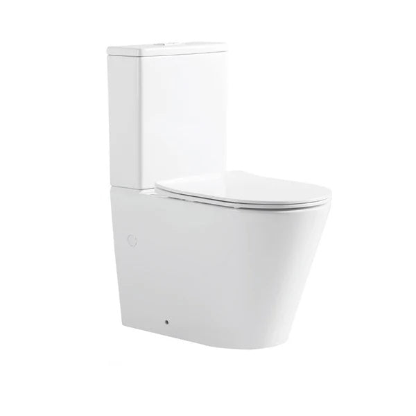 Eva Back To Wall Rimless Toilet Suite – Gloss White