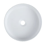 FL400 - 400x400x125mm Above White Above Countertop Basin – detail view