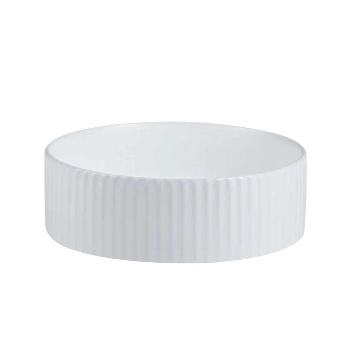 FL400 - 400x400x125mm Above White Above Countertop Basin – alternate view