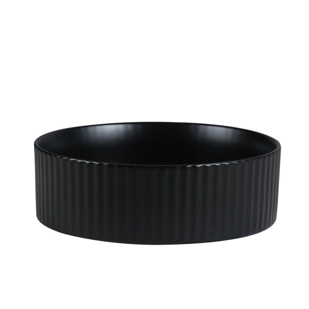 FL400MB - 400x400x125mm Matte Black Above Countertop Basin – alternate view