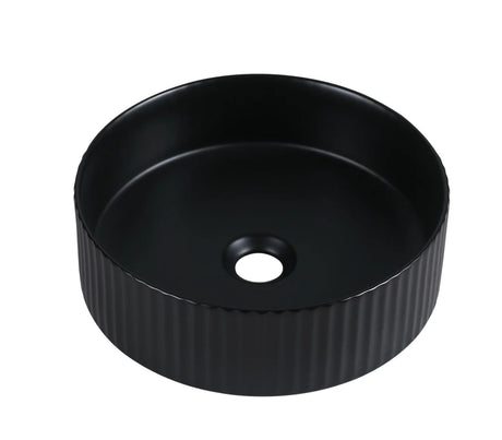 FL400MB - 400x400x125mm Matte Black Above Countertop Basin