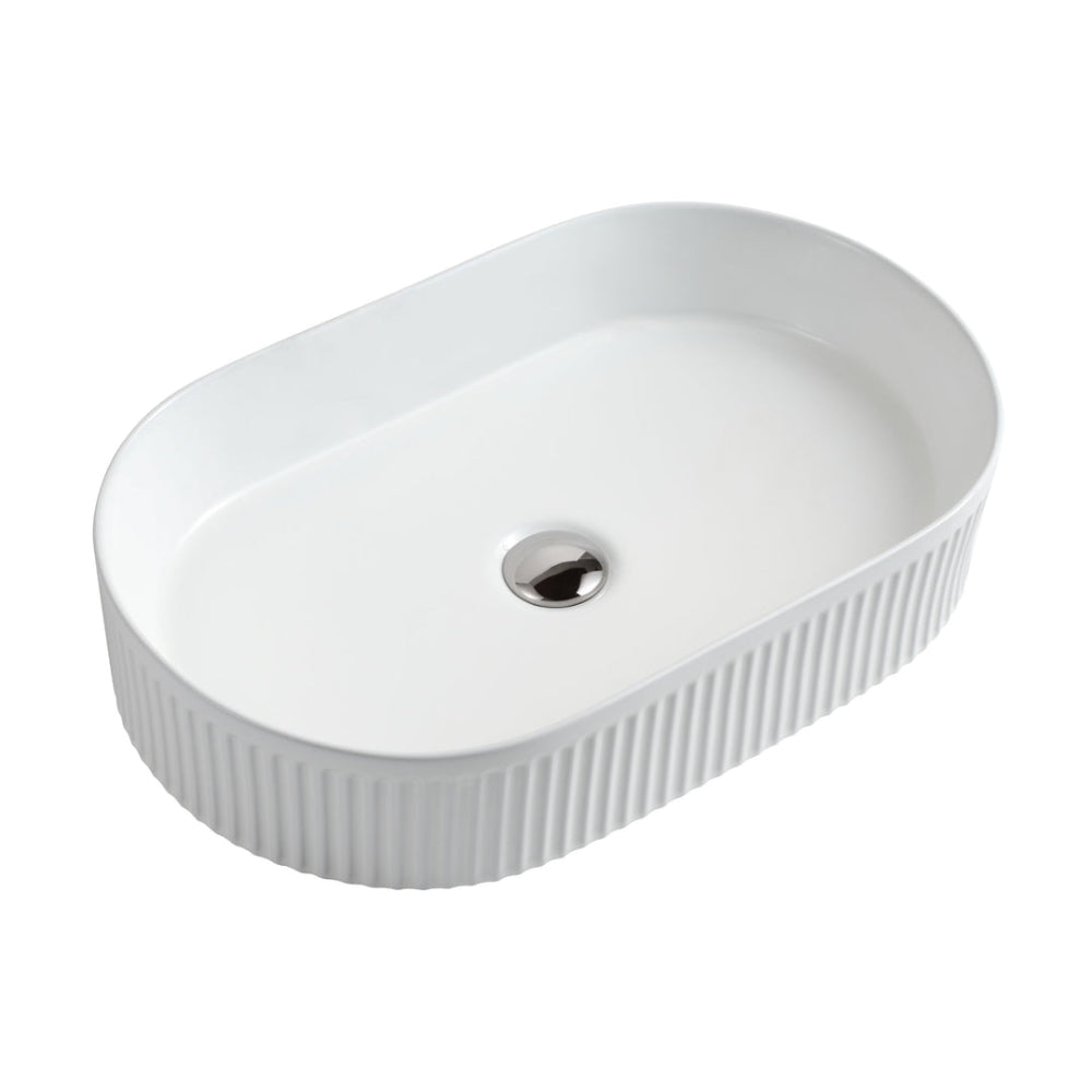 FL580 - 580x360x115mm Gloss White Above Countertop Basin