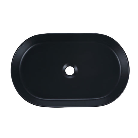 FL580MB - 580x360x115mm Matte Black Above Countertop Basin – alternate view