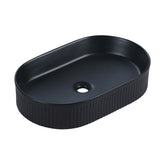 FL580MB - 580x360x115mm Matte Black Above Countertop Basin