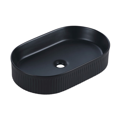 FL580MB - 580x360x115mm Matte Black Above Countertop Basin