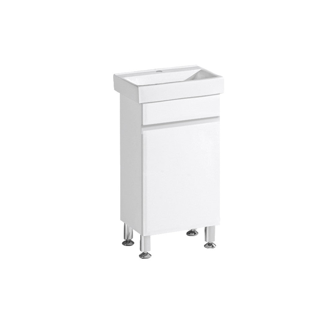 FP450 - 450x300x860mm High Gloss Polyurethane Vanity with Ceramic Basin